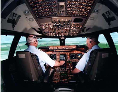 Picture of SimLabs 747-400 simulator
